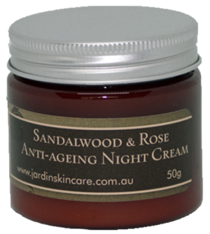 Sandalwood & Rose Anti-Ageing Night Cream 50g | Jardin Skin Care and Apothecary